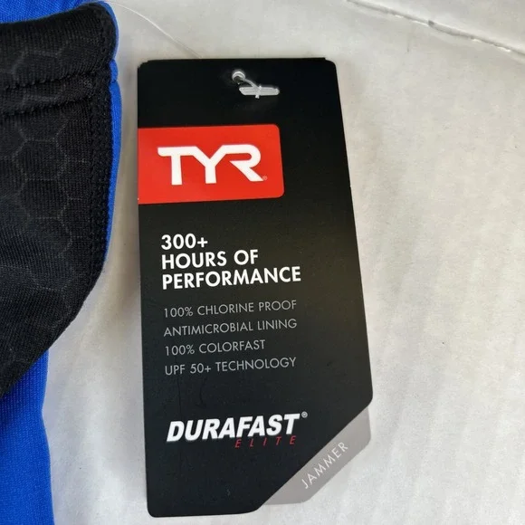 TYR Hexa Cure Jammer Swim Men's 36 300+ Hours Of Performance Swim New 734 - Picture 5 of 8